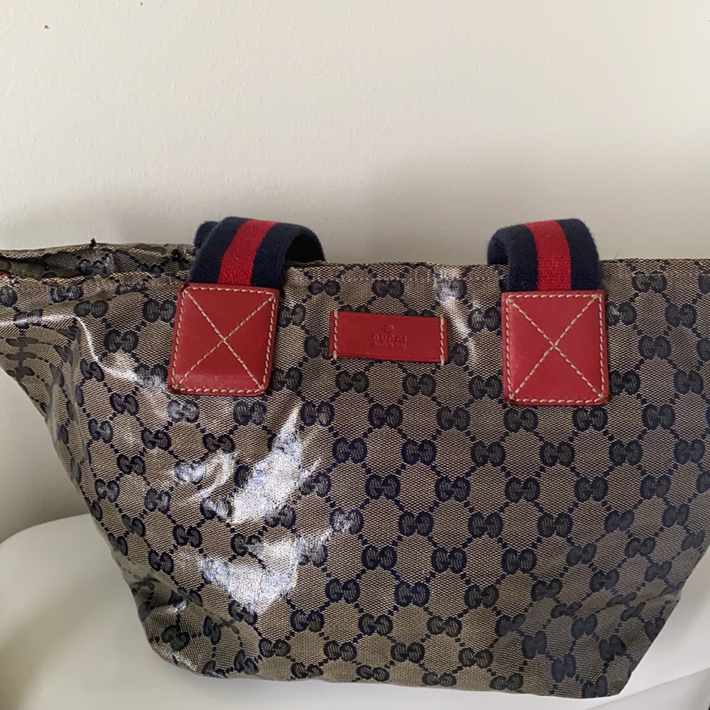 Red and blue Gucci (authentic) bag